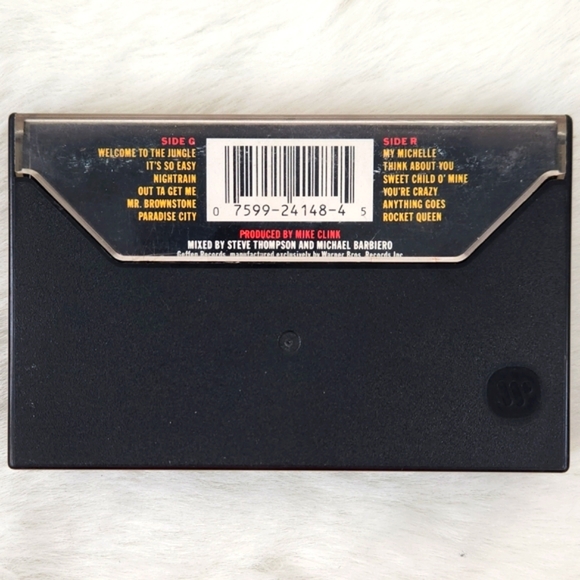 Guns 'N Roses Appetite For Destruction (1987) Long Inlay (M5G24148) Cassette - Picture 3 of 15